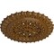 Ekena Millwork Sellek Ceiling Medallion (Fits Canopies up to 1 1/8"), 18 1/2"OD x 7/8"ID x 1 1/2"P, Smokey Topaz CM18SKSTF - alternate 2